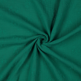 Verhees - Double Gauze Embroidery - Green