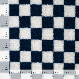 Teddy -  Blocks - White Navy