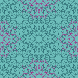 Beach Collection - Viscose  - Mandala  - Acqua