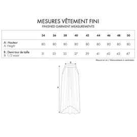 Atelier Brunette - Le Jupe Deroutante    - Paper Sewing Pattern