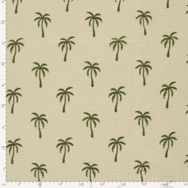 Double Gauze - Palm Trees - Sand