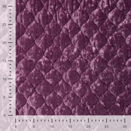 Quilt Velvet Fluweel - PinkPurple