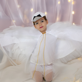 Katia Fabrics - Happy Tule - Rol 15 cm x 20 meter - White 01