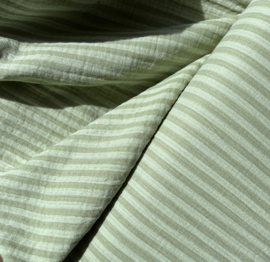Double Gauze - Stripes -  Doublesided - Amande