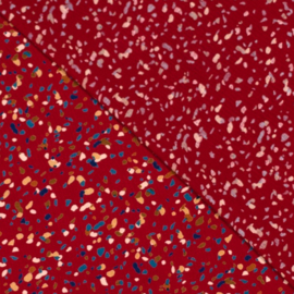 Viscose - Confetti - Dark Red