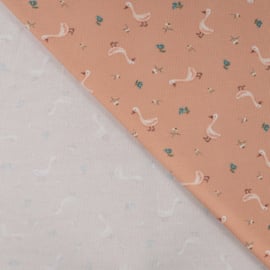 Qjutie - Wafelprint - Goose   - Blush