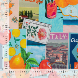 French Terry - Summer Print - Oranges