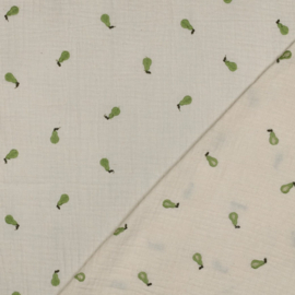 Verhees Textiles - Double Gauze - Pear  - Natural
