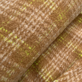 A la Ville - Wollen Ruit - Camel Fluo Groen