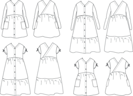 Ikatee | Anna dress - Girl 3/12Y - Paper Sewing Pattern