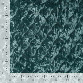 Quilt Velvet Fluweel - Dark Mintgreen