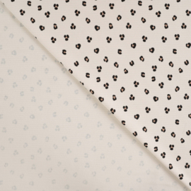 Tricot Rib - Leopard   - Ecru