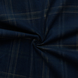 Corduroy - Yarn Dyed Check - Navy