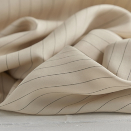 meetMilk | Tencel™ Lyocell  | Pin Stripe Twill | Ivory