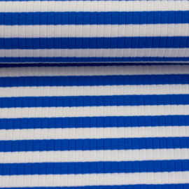 Swafing Ribbel Tricot - Stripe - Cobalt