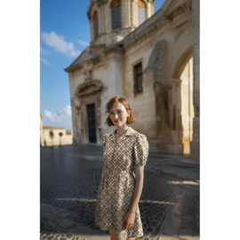 Katoen  Print - Handcrafted  Block Printed - Brown Camel