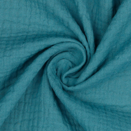 Double Gauze Organic |  Baby Cotton | Blue Shadow 039