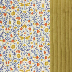 Stepped - Quilted - Flowers   - Double Sided -  Scarabee   - Curry Yellow