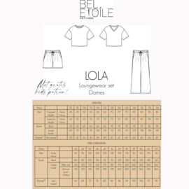 Bel'Etoile Patterns - Lola Lounge Set - Dames & Kids