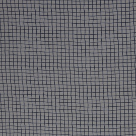 Swafing | Double Gauze -Jeron - Grey -Blue lines 