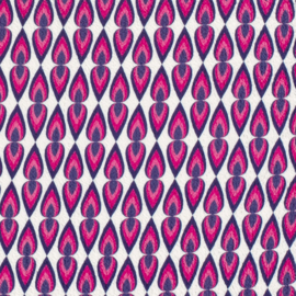 Viscose Bubble Stretch - Abstract - Fuchsia