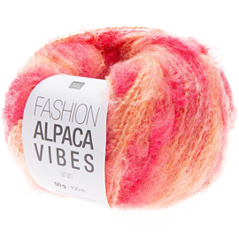 Fashion Alpaca Vibes Aran | Apricot - Fuchsia