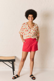 Atelier Jupe -  Viscose met Watermeloen