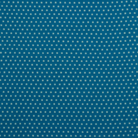 Jaquard Tricot |  Double Face |  Ecru - Petrol