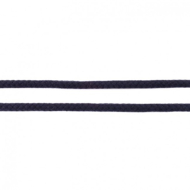 Katoenen Koord - Dubbelgeweven - 8 mm -  Donkerblauw