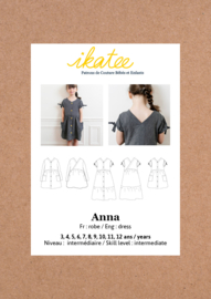 Ikatee | Anna dress - Girl 3/12Y - Paper Sewing Pattern