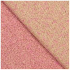 Wool Mix Boucle - Pink