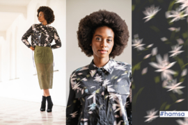 Fibremood editie 32 -  Poplin   - Flowers Blurred