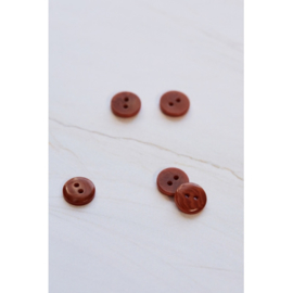 Mind the Maker | 2 - hole Corozo Button - 11 mm - Sienna