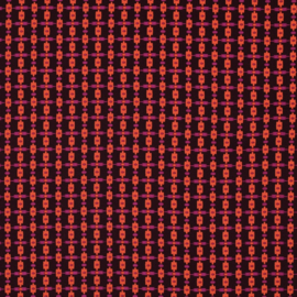 Verhees - LENZING™ ECOVERO™ - Geoprint   - Aubergine Orange