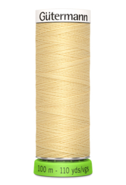 Gutermann - Gerecycled Polyester Garen - 100 meter - 325 Zacht Beige Geel