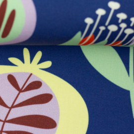 Swafing Viscose - Choose Happy by Kaselotti - Flowers Blue