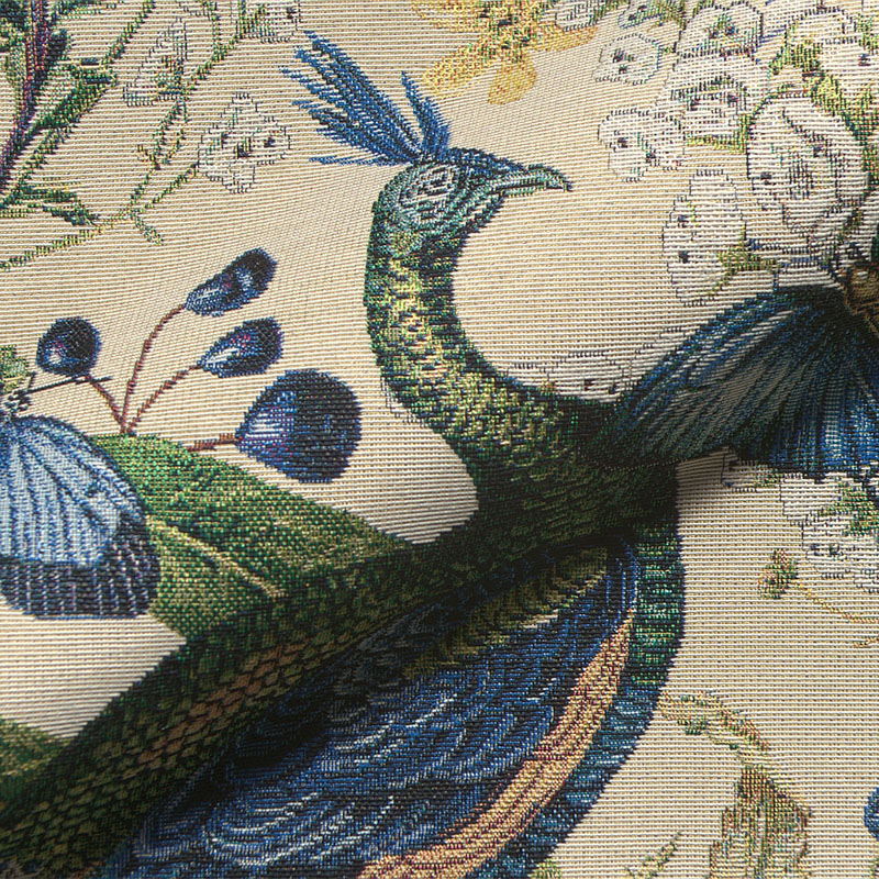 Decostof | Gobelin | Peacock butterfly Chique - Ecru