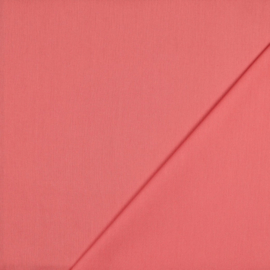 Verhees textiles - Poplin - katoen uni - 063 - Coral