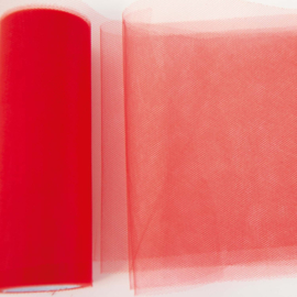 Katia Fabrics - Happy Tule - Rol 15 cm x 20 meter - Red 14