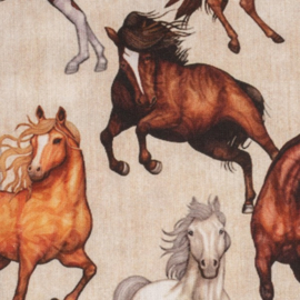 Katoen Print | Swafing -  Horses