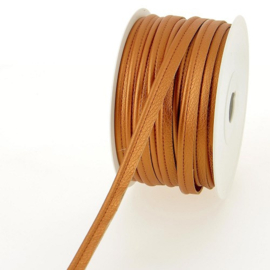 Paspelband - Imitatieleer - 10 mm - Cognac Metallic