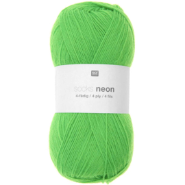Rico Design - Socks - Neon - 4 dradig - Green 005