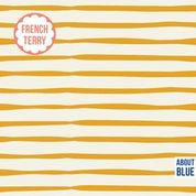 About Blue Fabrics | French Terry | Good Vibes only - Golden Spice Lines