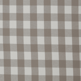 Swafing - Katoen Flanel - Aalen - Ruit - Taupe