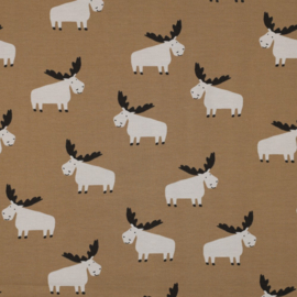 Tricot Print - Moose - Camel