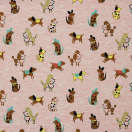 Tricot Print | Glitter Pretty Dog - Pink