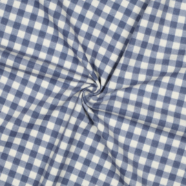 Katoen Flannel - Ruit - Blue