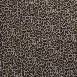 Jacquard Brushed - Cheetah Lichtgrijs 