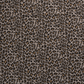 Jacquard Brushed - Cheetah Ecru