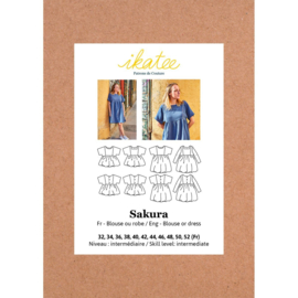 IKATEE | Sakura Blouse/dress 32-52 - Paper Sewing Pattern